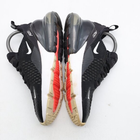 Nike Air Max 270 Black White GS Youth 5.5 Women's 7 Running Sneakers 943345-001 - Picture 8 of 9